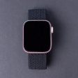 Apple Watch (38 40 SE 41 42mm) Elastisk Stof Rem - Str. M - Sort Online