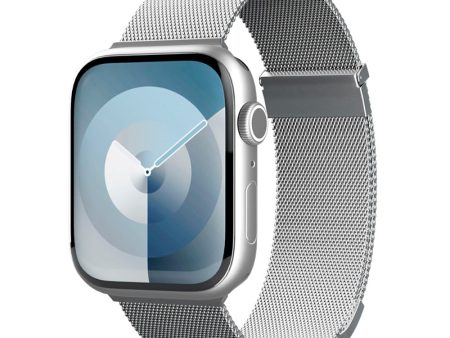 Apple Watch (38 40 SE 41 42mm) Epico Milanese+ (Plus) Rustfri Stål Rem - Silver Online Hot Sale