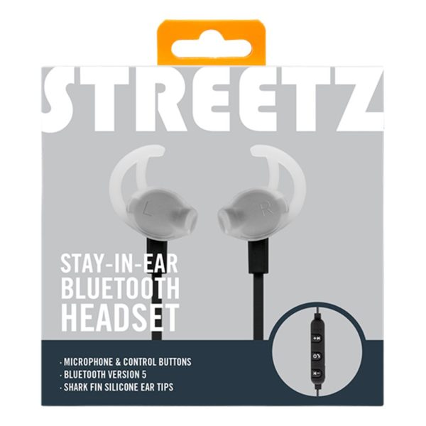 Streetz Trådløse Bluetooth Sport Stay In-Ear Headset - Sort Online