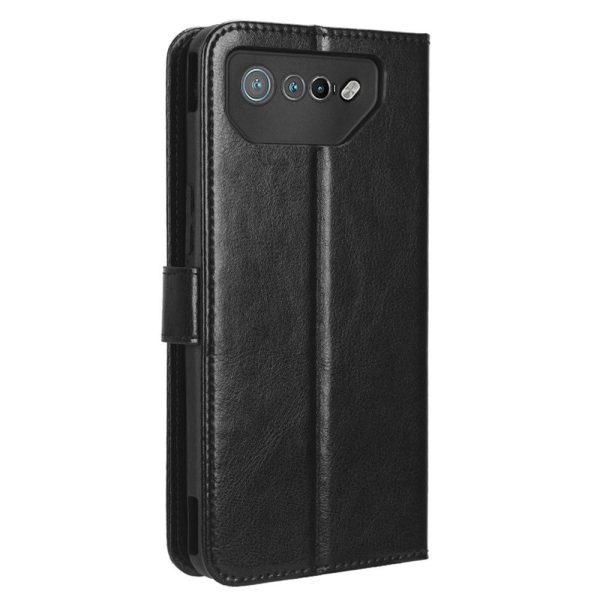 Asus ROG Phone 7 Læder Cover m. Pung & Strop - Sort Hot on Sale