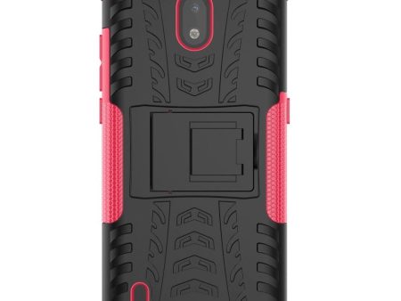 Nokia 1.3 Cool Tyre Håndværker Cover m. Stander - Sort   Pink Online Sale