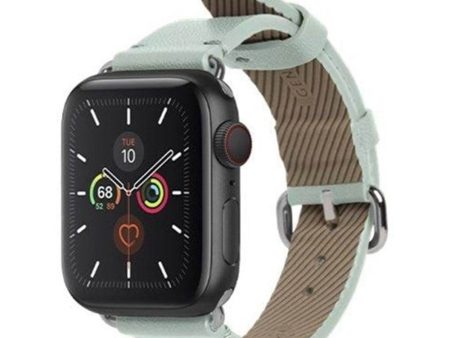 Apple Watch (38 40 SE 41 42mm) Native Union Classic Strap Ægte Læder Rem - Grøn Supply