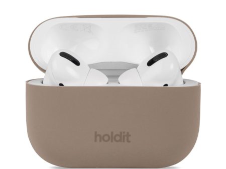 Holdit Silikone Cover Til AirPods Pro 2nd Gen (2022) - Mocha Brown For Cheap