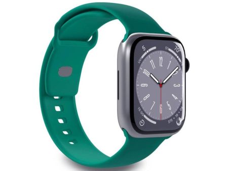 Apple Watch (42 44 SE 45 46 49mm) Puro ICON Silicone Urrem - Grøn Fashion