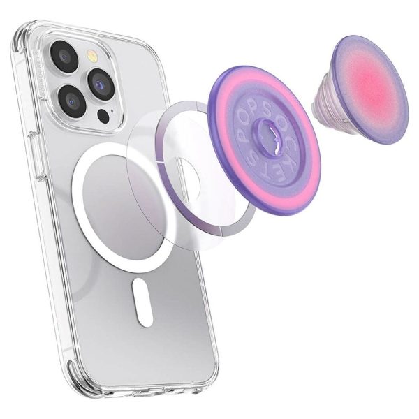 POPSOCKETS PopGrip Aura MagSafe Aftageligt Greb m. Standerfunktion Discount