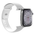 Apple Watch (42 44 SE 45 46 49mm) Puro ICON Silicone Urrem - Lyseblå Hot on Sale