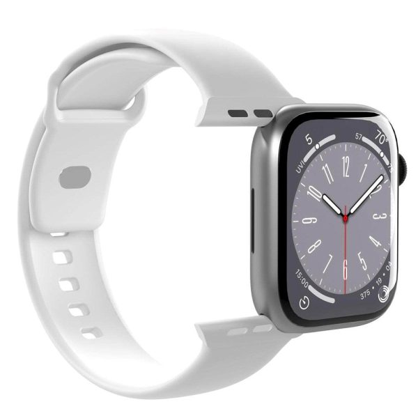 Apple Watch (42 44 SE 45 46 49mm) Puro ICON Silicone Urrem - Lyseblå Hot on Sale