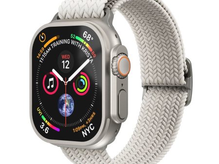 Apple Watch (38 40 SE 41 42mm) Vonmählen Woven Loop Nylon Rem - Cream Discount