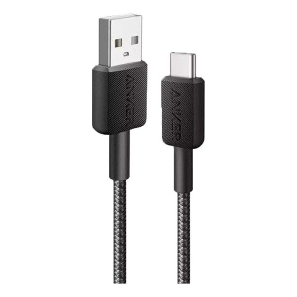 Anker 322 USB-C Kabel 15W m. Nylon 1.8m - Sort Online