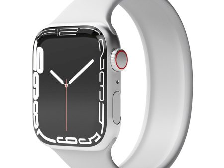 Apple Watch (38 40 SE 41 42mm) Vonmählen Solo Loop Small Silikone Rem - Grå on Sale