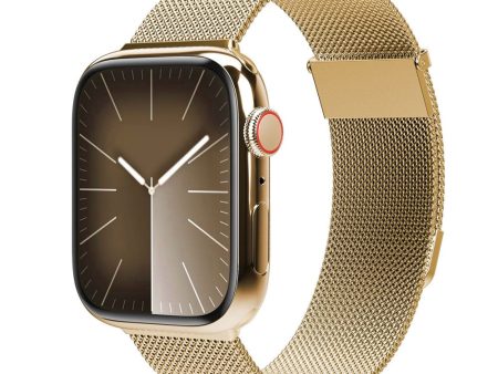 Apple Watch (38 40 SE 41 42mm) Vonmählen Milanese Loop 2 Rustfri Stål Rem - Guld Discount