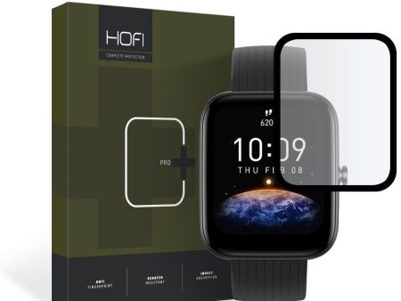 Amazfit Bip 3   3 Pro Hofi Hybrid Pro+ Skærmbeskyttelse - Gennemsigtig   Sort Hot on Sale