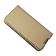 Huawei Y5 (2019) Slim Læder Flip Cover m. Kortholder - Guld on Sale