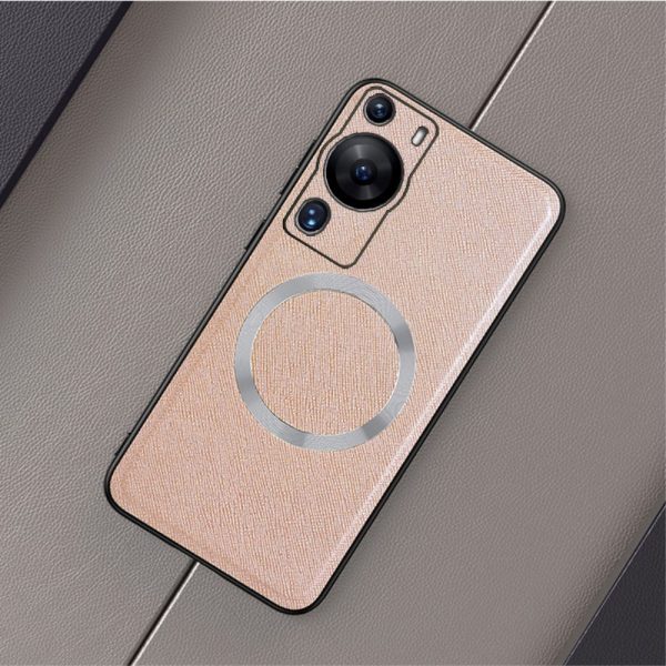 Huawei P60 Pro Plastik Cover m. Ru Tekstur - MagSafe Kompatibel - Guld For Discount