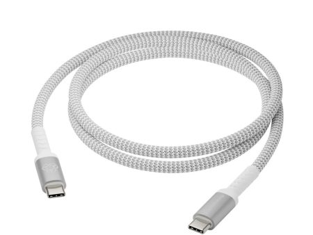 dbramante1928 Opladningskabel af Flettet Genbrugskabel - USB-C til USB-C - 100W - 2.5M - Hvid Hot on Sale