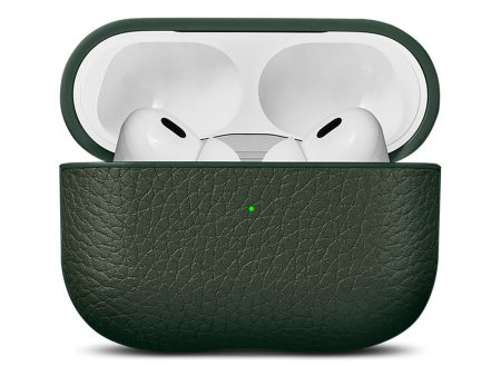 Woolnut AirPods Pro (2. gen.) Ægte Læder Case - Grøn Cheap