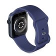 Apple Watch (38 40 SE 41 42mm) Epico Silikone Rem - Blå For Discount