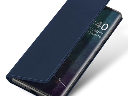 Huawei Mate 30 Pro Dux Ducis Skin Pro Series Thin Wallet Mørkeblå For Discount