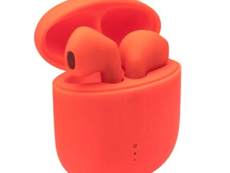 Setty True Wireless Bluetooth In-Ear Høretelefoner m. Opladningsetui - Orange Fashion