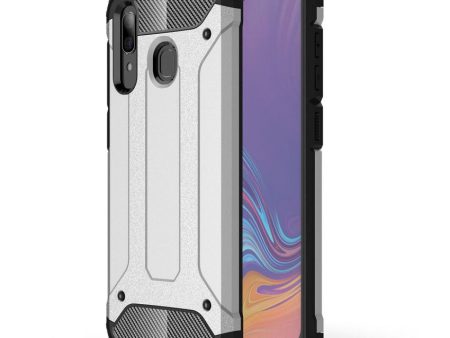 Samsung Galaxy A30 Heavy Duty Håndværker Cover - Sølv Online now