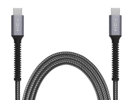 Fixed Armor USB-C til USB-C PD Kabel 240W m. Forstærkede Ender - 2m - Grå Hot on Sale