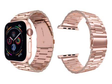 Lippa Apple Watch (38 40 SE 41 42mm) Rustfri Stål Rem - Rose Gold Discount