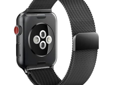 Apple Watch (38 40 SE 41 42mm) Tech-Protect Milanse Band Rustfri Stål Rem - Sort For Discount