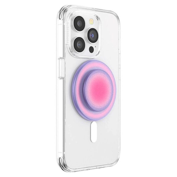 POPSOCKETS PopGrip Aura MagSafe Aftageligt Greb m. Standerfunktion Discount