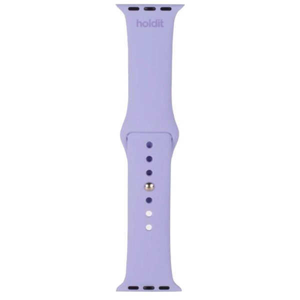 Apple Watch (38 40 SE 41 42mm) Holdit Silikone Rem - Lavender For Discount