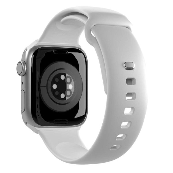 Apple Watch (42 44 SE 45 46 49mm) Puro ICON Silicone Urrem - Lyseblå Hot on Sale