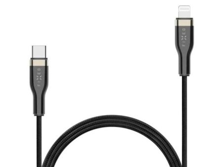 Fixed Metal USB-C til Lightning MFi PD Kabel 60W - 1.2m - Sort Fashion