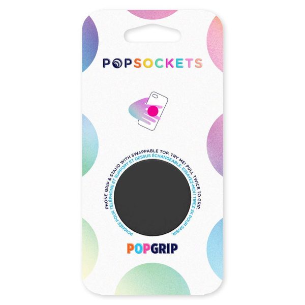 POPSOCKETS PopGrip Black Aftageligt Greb m. Standerfunktion Sale