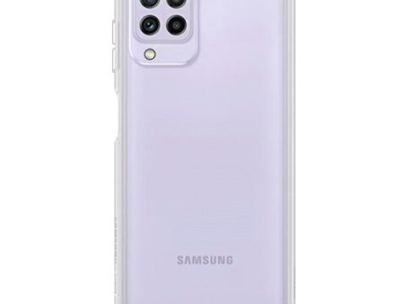 Original Samsung Galaxy A22 (4G) Soft Clear Cover EF-QA225TT - Gennemsigtig Online now