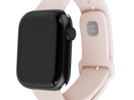 Apple Watch (38 40 SE 41 42mm) Fixed Sporty Silikone Rem Sæt - Lyserød Online now