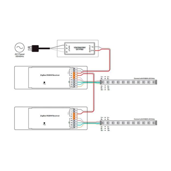 Light Solutions - Mini ZigBee Sunricher RGBW Controller - 12-36V - Hvid For Cheap