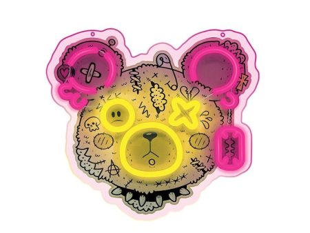 Forever Light LED Neon ART - Punk Teddy Bear Online now