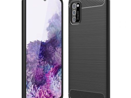 Samsung Galaxy A03s Tech-Protect Fleksibelt Plastik Carbon Cover - Sort Supply