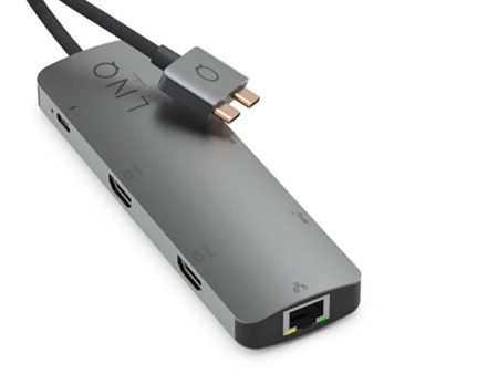 LINQ byELEMENTS 7in2 USB-C MacBook Multiport Hub - HDMI   USB-C PD   USB-A   RJ45 Ethernet - Space Grey Supply