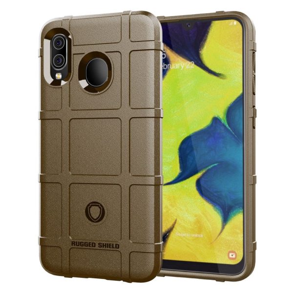 Samsung Galaxy A30 Rugged Shield Cover - Brun For Discount