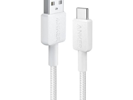 Anker 322 USB-C Kabel 15W m. Nylon 1.8m - Hvid on Sale