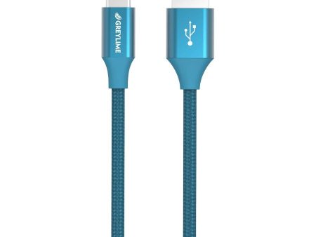 GreyLime Braided (3A 15W) USB-C Kabel 2 m. - Blå Online now