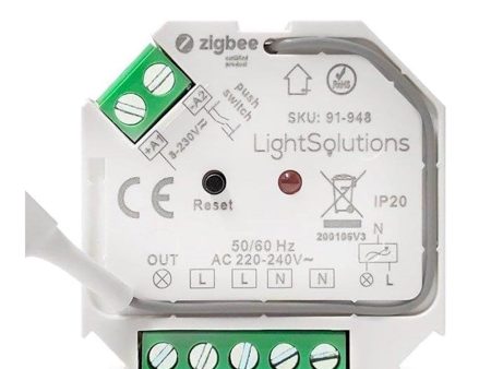 Light Solutions - Mini ZigBee Afbryder - 200W - Hvid For Discount