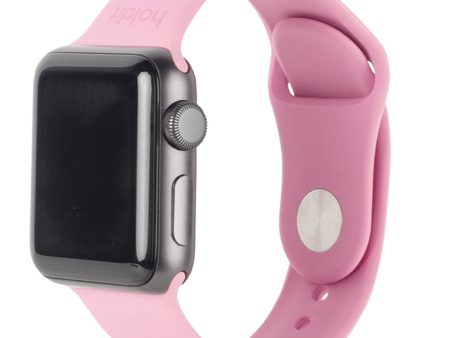 Apple Watch (38 40 SE 41 42mm) Holdit Silikone Rem - Pink Fashion