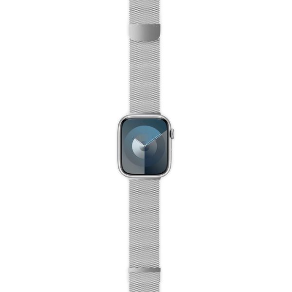 Apple Watch (38 40 SE 41 42mm) Epico Milanese+ (Plus) Rustfri Stål Rem - Silver Online Hot Sale