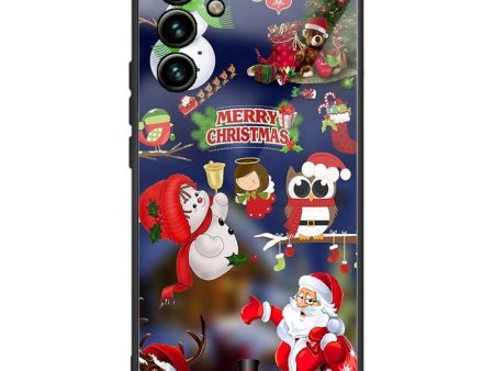 Samsung Galaxy A14   A14 (5G) Jule Cover m. Glasbagside - Julefigurer Hot on Sale