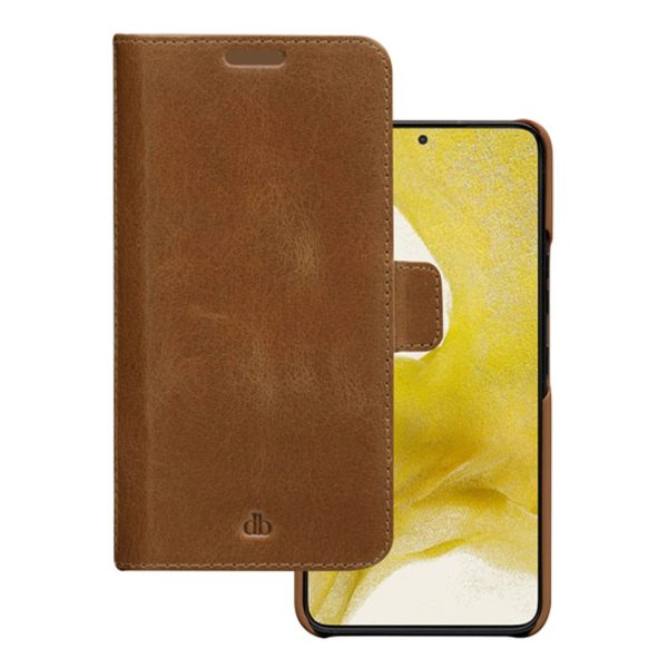 Samsung Galaxy S22+ (Plus) dbramante1928 Lynge Ægte Læder Magnet Cover - Tan Discount