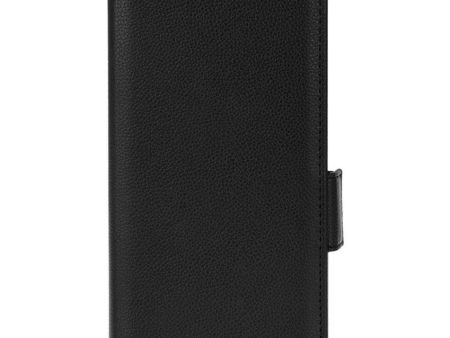 Doogee N40 Pro Litchi Læder Cover m. Pung - Sort For Discount