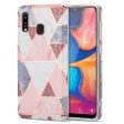 Samsung Galaxy A30 Fleksibelt Plastik Cover - Lyserød Marmor Online now