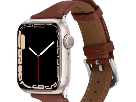 Apple Watch (38 40 SE 41 42mm)  Cyrill Læder Rem - Brun Fashion