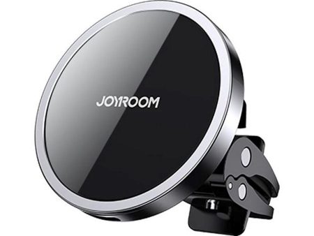 Joyroom Magnetic Wireless Bilholder m. Trådløs Oplader- MagSafe Kompatibel - Sort on Sale